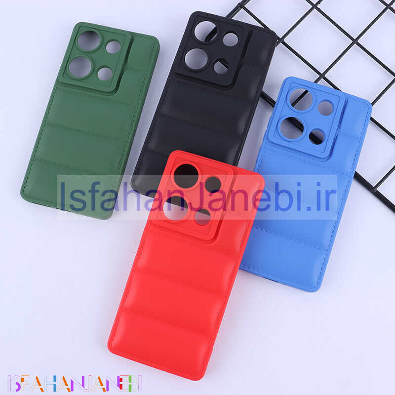 اصفهان جانبی-قاب پافر ژله ای شیائومی Poco M6 Pro 4G محافظ لنزدار