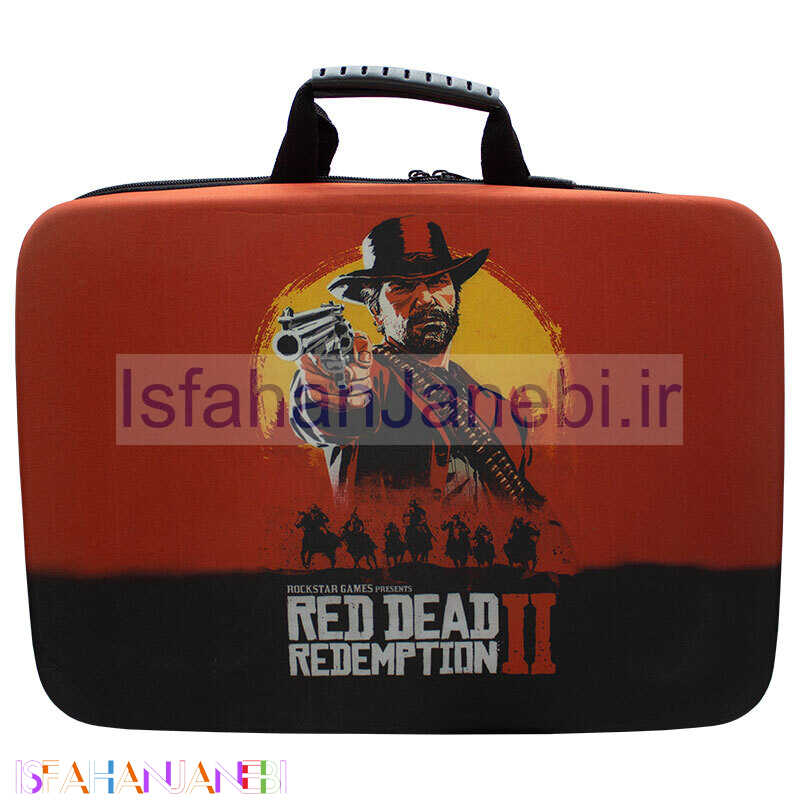 اصفهان جانبی-کیف کنسول بازی PS5 Slim طرح Red Dead Redemption 2 کد 11