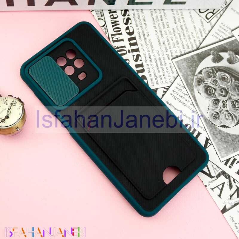 اصفهان جانبی-قاب ضد ضربه جاکارتی دار محافظ لنز کشویی کلاسیک Xiaomi Redmi Note 9s / Note 9 Pro