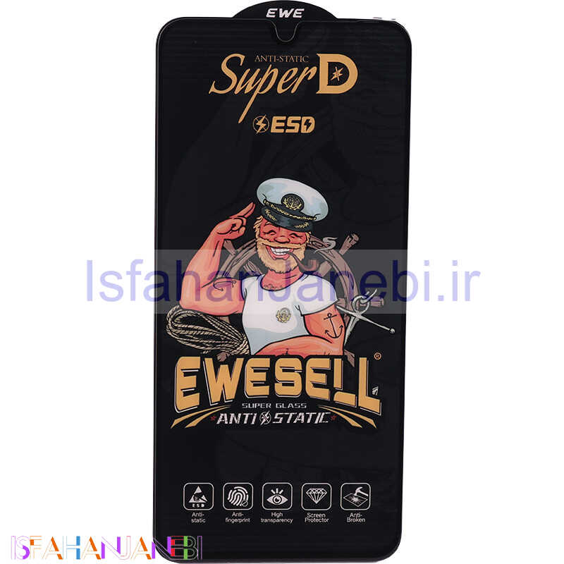 اصفهان جانبی-گلس Super D آنتی استاتیک ESD Ewesell سامسونگ Galaxy A16 4G / A16 5G