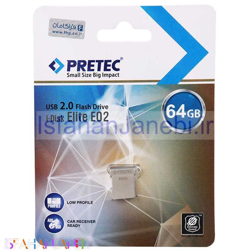 اصفهان جانبی-فلش 64 گیگ پرتک Pretec i-Disk Elite E02