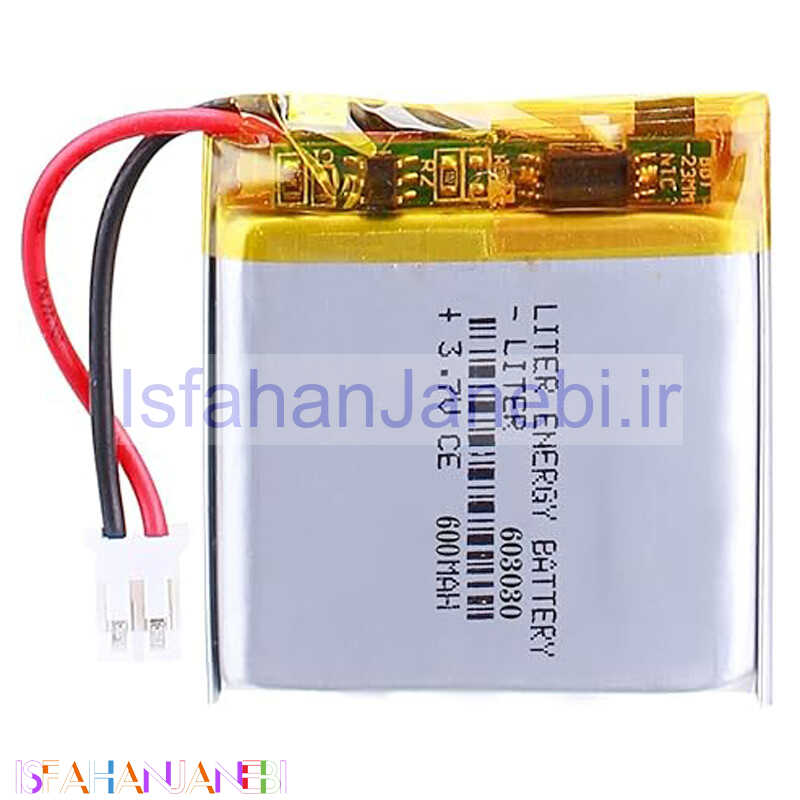 اصفهان جانبی-باتری لیتیوم 600mAh 30*30*6mm 603030