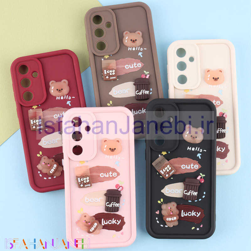 اصفهان جانبی-قاب سولید کیس عروسکی پاستیلی محافظ لنزدار Samsung Galaxy S23 FE 5G