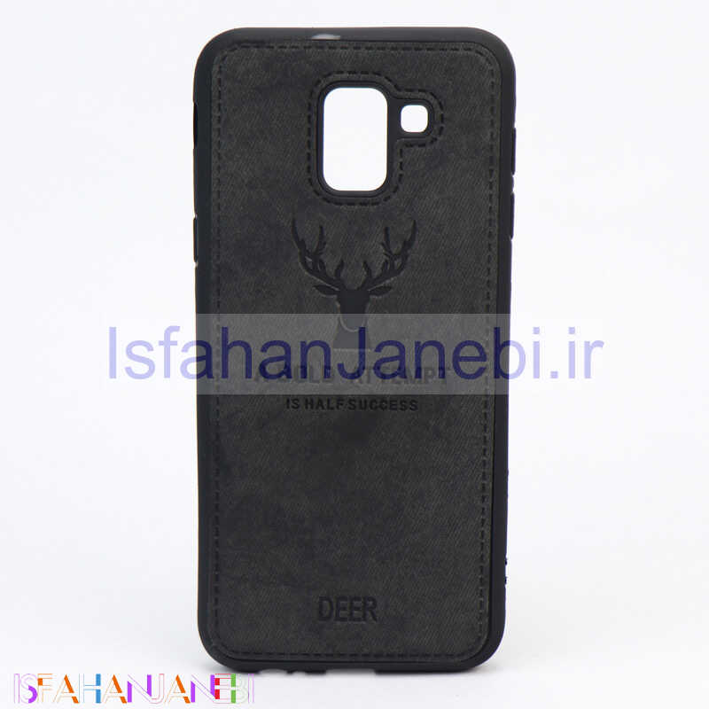 اصفهان جانبی-قاب چرمی طرح گوزن Samsung J6 مشکی