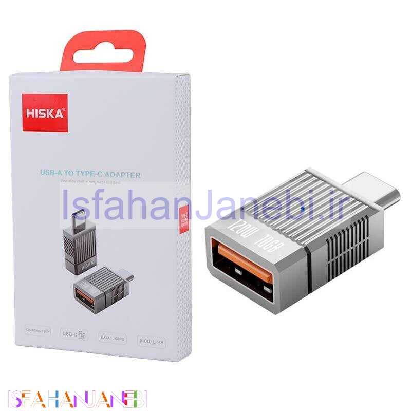اصفهان جانبی-تبدیل USB OTG به Type-C هیسکا H6