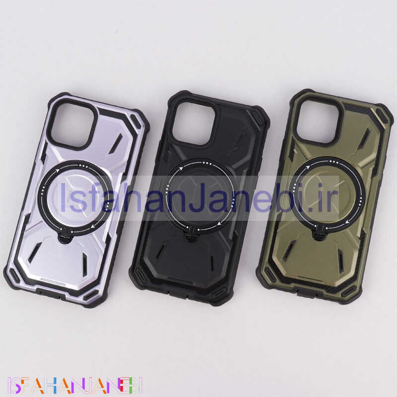 اصفهان جانبی-قاب ضد ضربه MagSafe Metal Armor استند شو iPhone 12 Pro