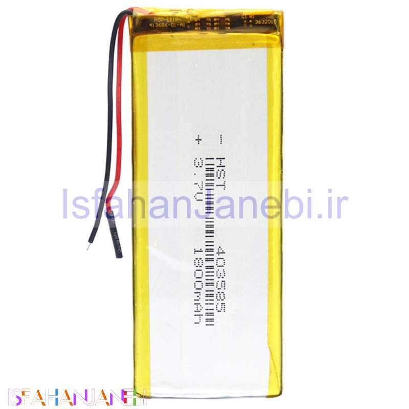 اصفهان جانبی-باتری لیتیوم 1800mAh 85*34*4mm 403585
