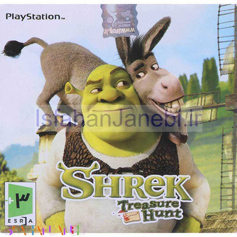 اصفهان جانبی-بازی Shrek Treasure Hunt لوح زرین مناسب برای PS1