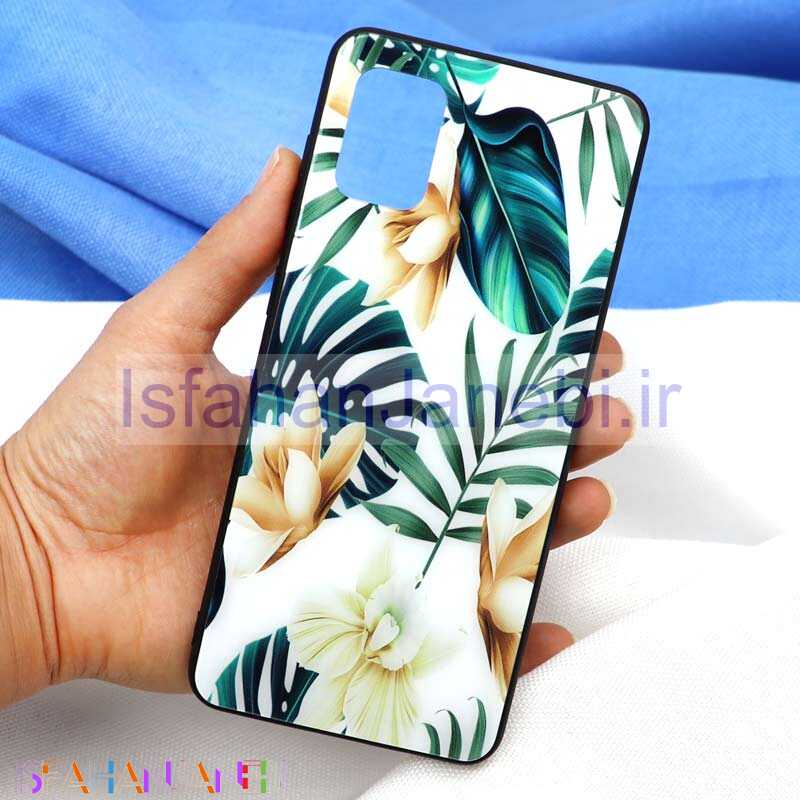 اصفهان جانبی-قاب پشت گلسی طرح برگ Samsung A71