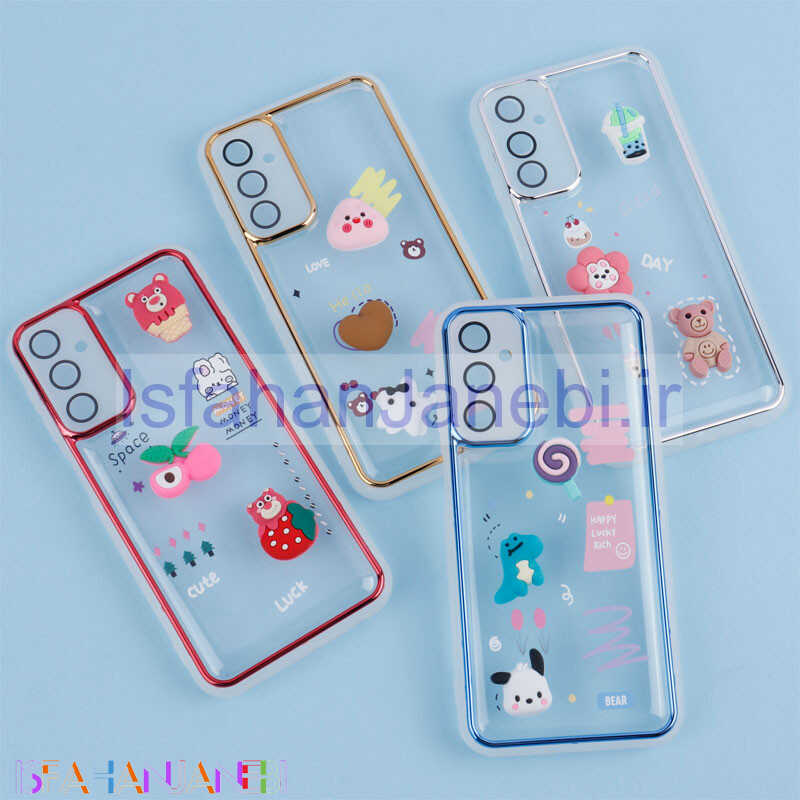 اصفهان جانبی-قاب شفاف عروسک برجسته محافظ لنزدار Samsung Galaxy A24 4G