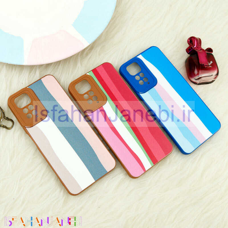 اصفهان جانبی-قاب ژله ای محافظ لنزدار آبرنگی Xiaomi Redmi Note 11 / 11S