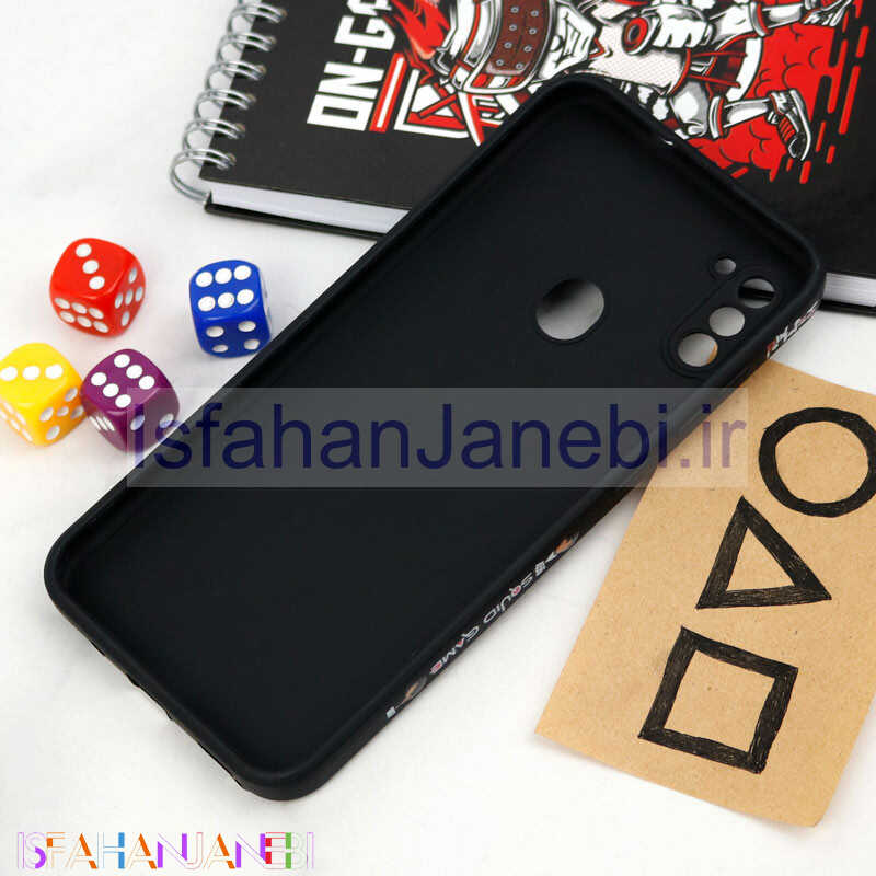 اصفهان جانبی-قاب سیلیکونی محافظ لنزدار طرح اسکویید گیم Samsung Galaxy A11 کد 8
