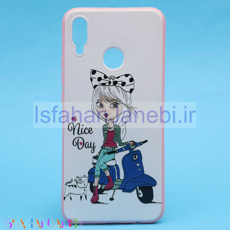 اصفهان جانبی-قاب فانتزی برجسته صورتی طرح دختر هواوی Nova 3i