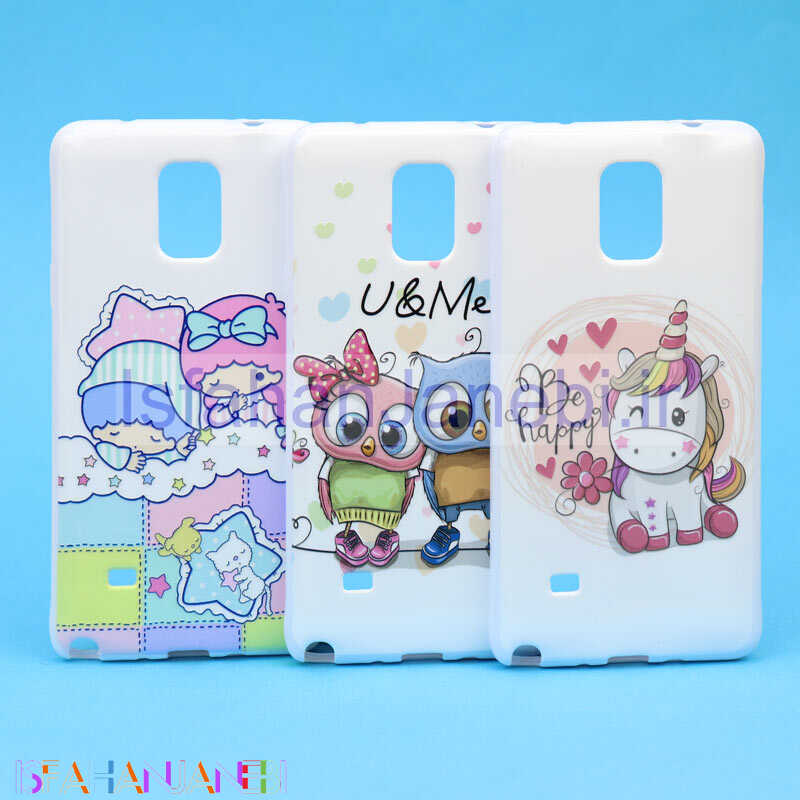 اصفهان جانبی-قاب فانتزی سفید طرح کارتونی سامسونگ Note 4