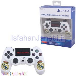 اصفهان جانبی-دسته بازی بی سیم SONY PlayStation 4 DualShock 4 High Copy طرح Real Madrid کد 4