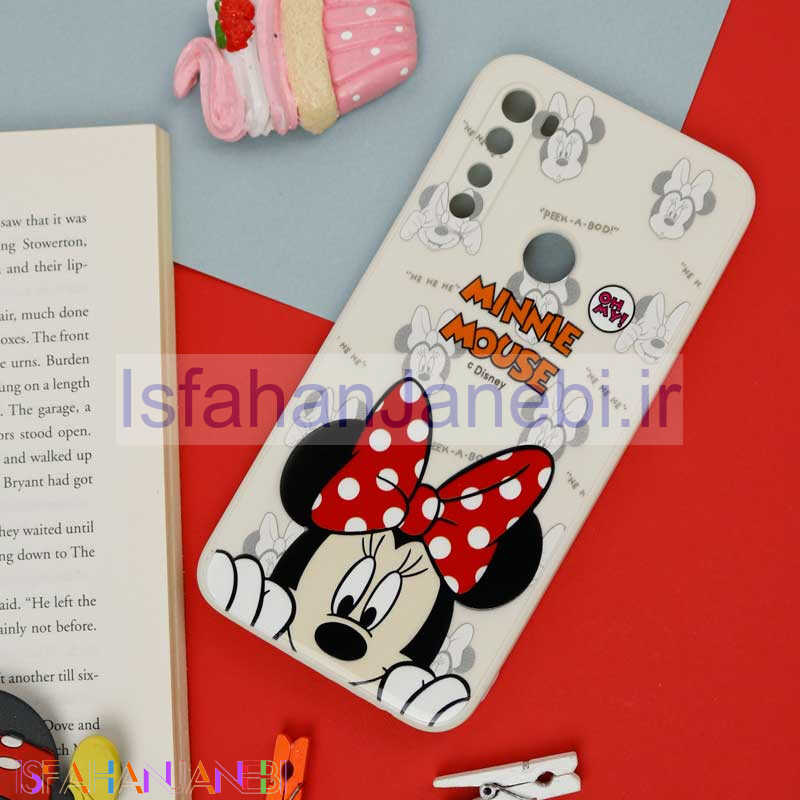 اصفهان جانبی-قاب سیلیکونی سفید محافظ لنزدار طرح میکی موس 1 شیائومی Xiaomi Redmi Note 8
