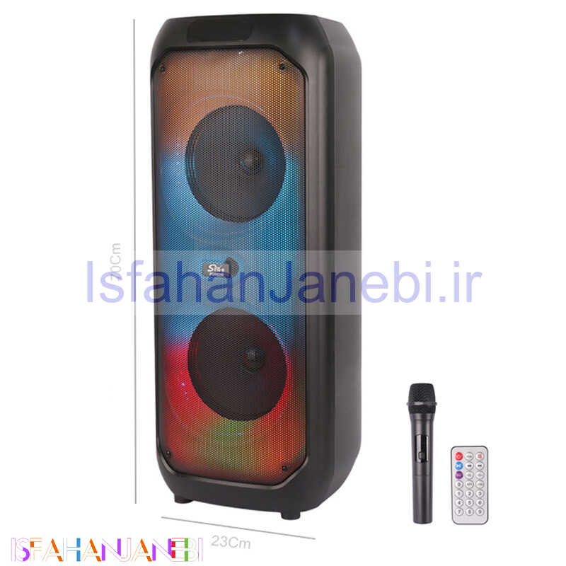 اصفهان جانبی-اسپیکر چمدانی بلوتوثی سینگ ای ZQS8240 + میکروفون و ریموت کنترل