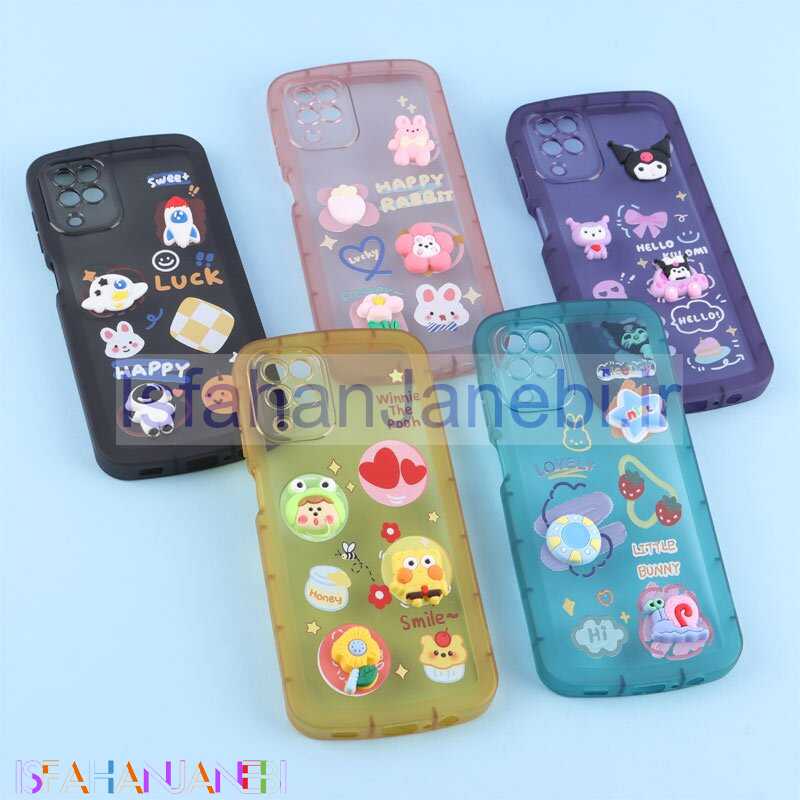 اصفهان جانبی-قاب Fashion Case سامسونگ Galaxy A12 / M12 عروسک برجسته محافظ لنزدار