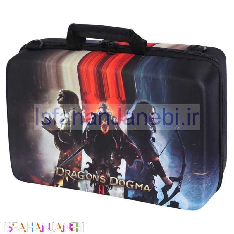 اصفهان جانبی-کیف کنسول بازی PS5 Slim طرح Dragons Dogma 2