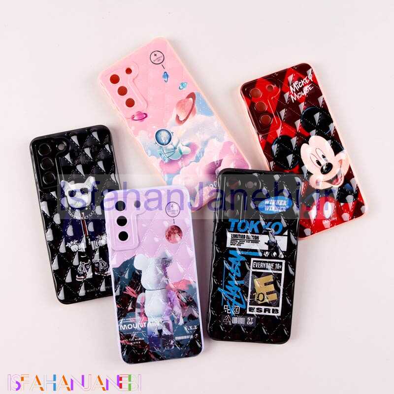 اصفهان جانبی-قاب طرحدار فانتزی پافر محافظ لنزدار Samsung Galaxy S21 FE 5G