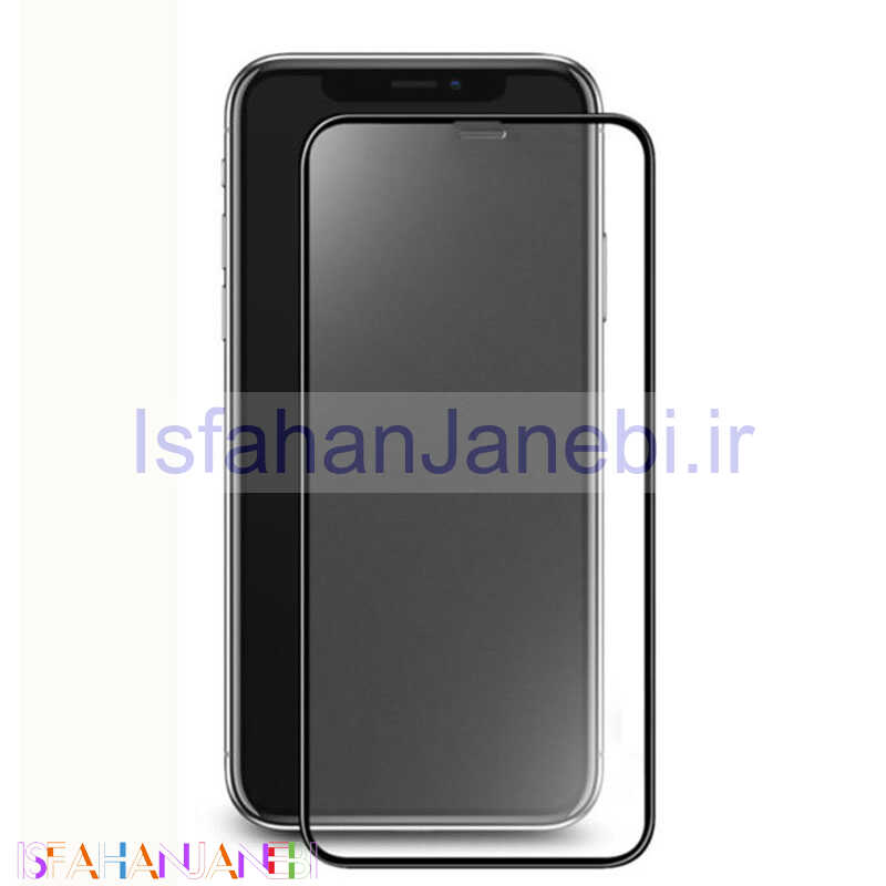 اصفهان جانبی-گلس فول تمام صفحه مات iPhone X/ip11pro مشکی
