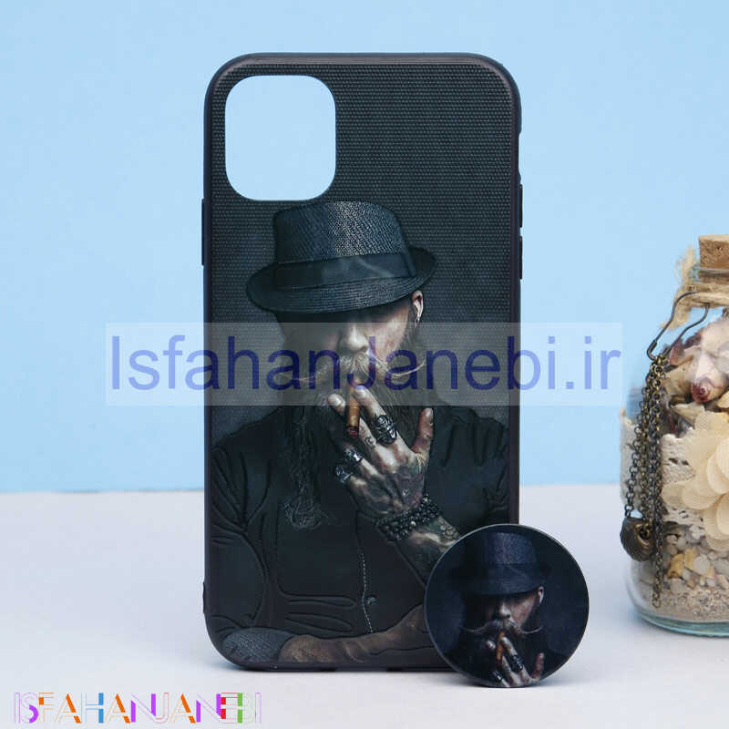 اصفهان جانبی-قاب طرحدار + پاپ سوکت iPhone 11 کد9 سری B