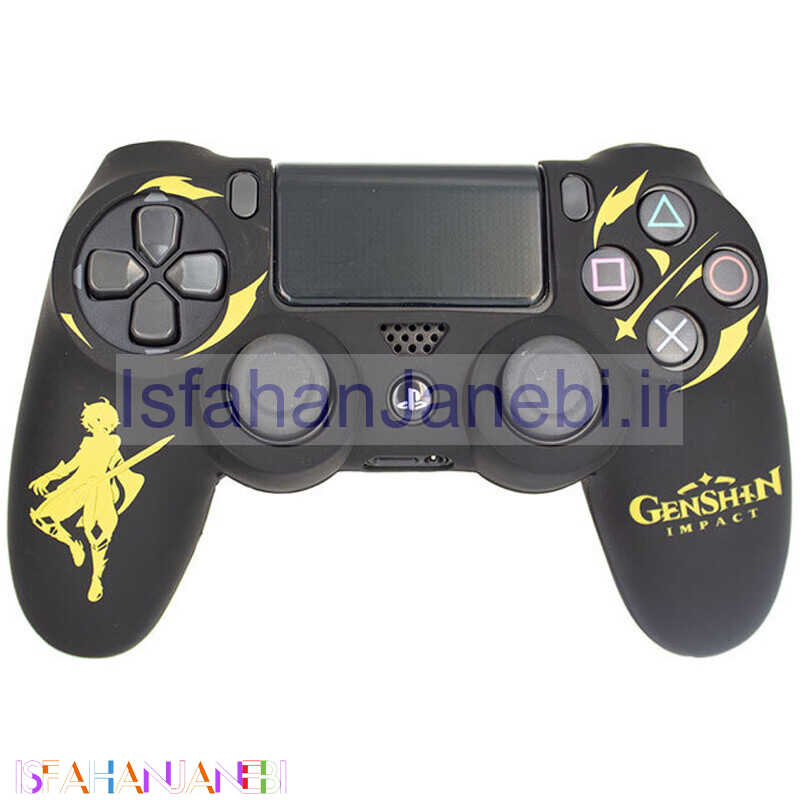 اصفهان جانبی-روکش دسته بازی PS4 طرح گنشین ایمپکت مشکی زرد