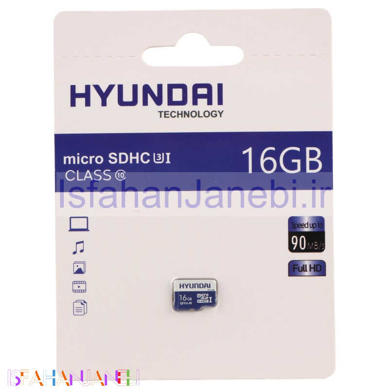 اصفهان جانبی-رم میکرو 16 گیگ هیوندای Hyundai A1 V30 U3 C10 90MB/s