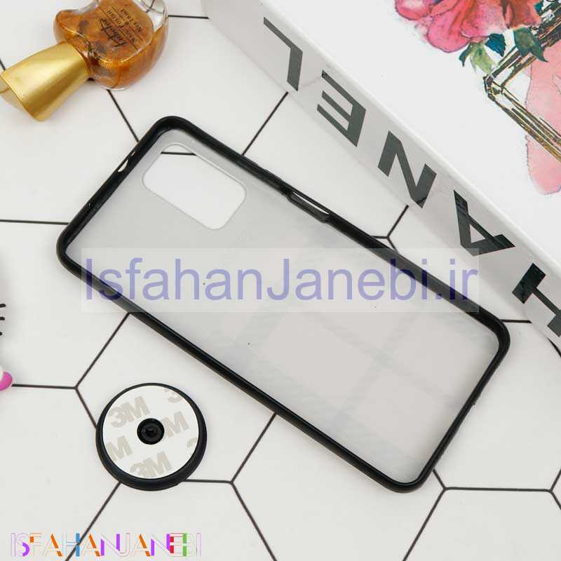 اصفهان جانبی-قاب فانتزی برجسته + پاپ سوکت طرح Burberry شیائومی Poco M3 سری D