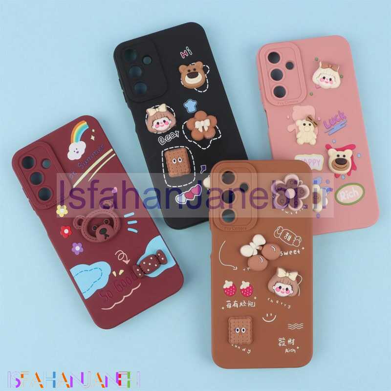 اصفهان جانبی-قاب فانتزی عروسکی Pro Camera محافظ لنزدار Samsung Galaxy A15