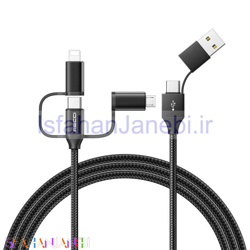 اصفهان جانبی-کابل تبدیل Recci RTC-T07 6 In 1 3A 1m