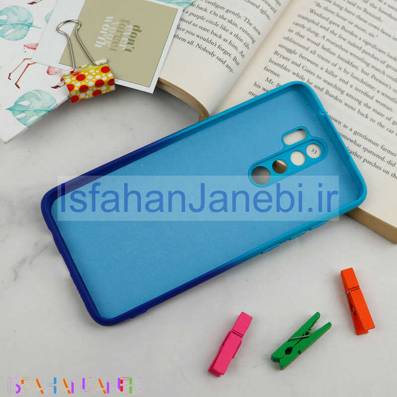 اصفهان جانبی-قاب سیلیکونی محافظ لنزدار دو رنگ Xiaomi Redmi Note 8 Pro
