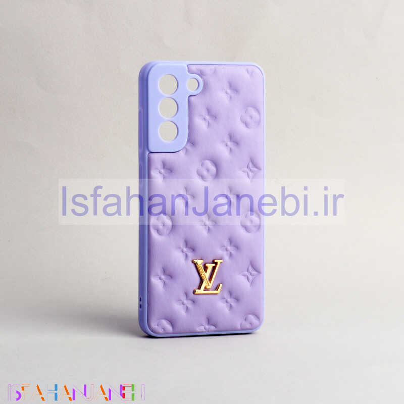 اصفهان جانبی-قاب پافر چرمی LV محافظ لنزدار Samsung Galaxy S21 FE 5G