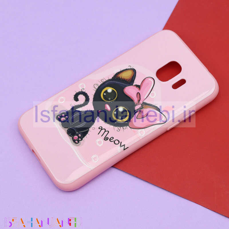اصفهان جانبی-قاب فانتزی برجسته صورتی طرح کارتونی سامسونگ J2 Pro