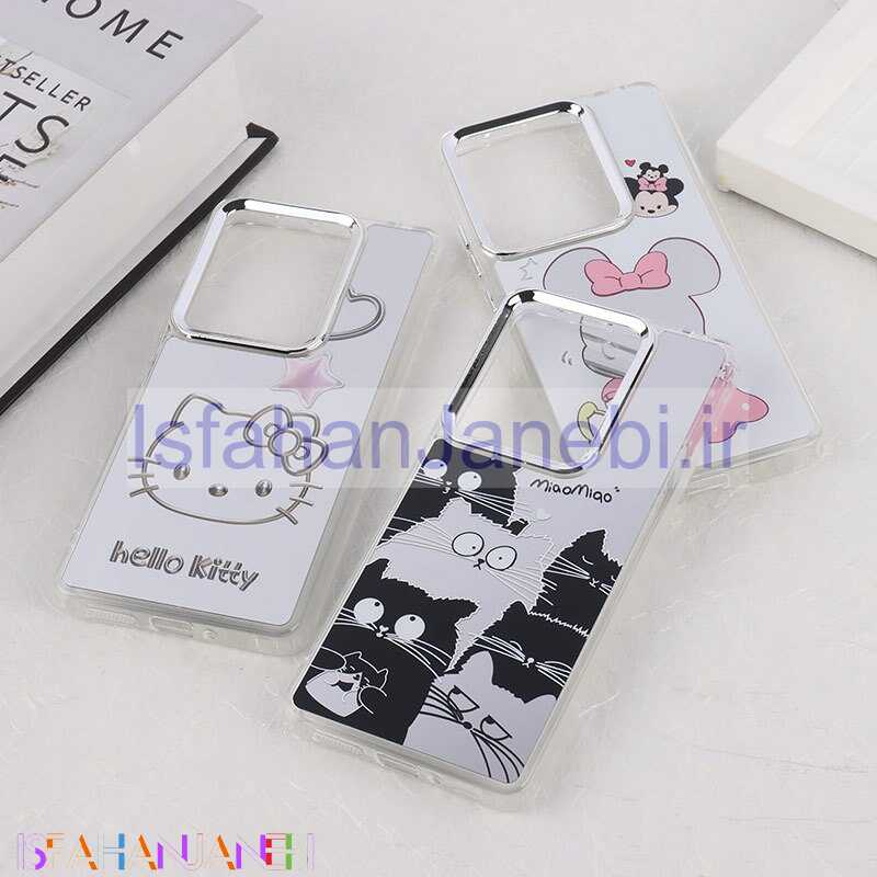 اصفهان جانبی-قاب آینه ای شیائومی Redmi Note 13 Pro 4G طرح دار دور محافظ متال