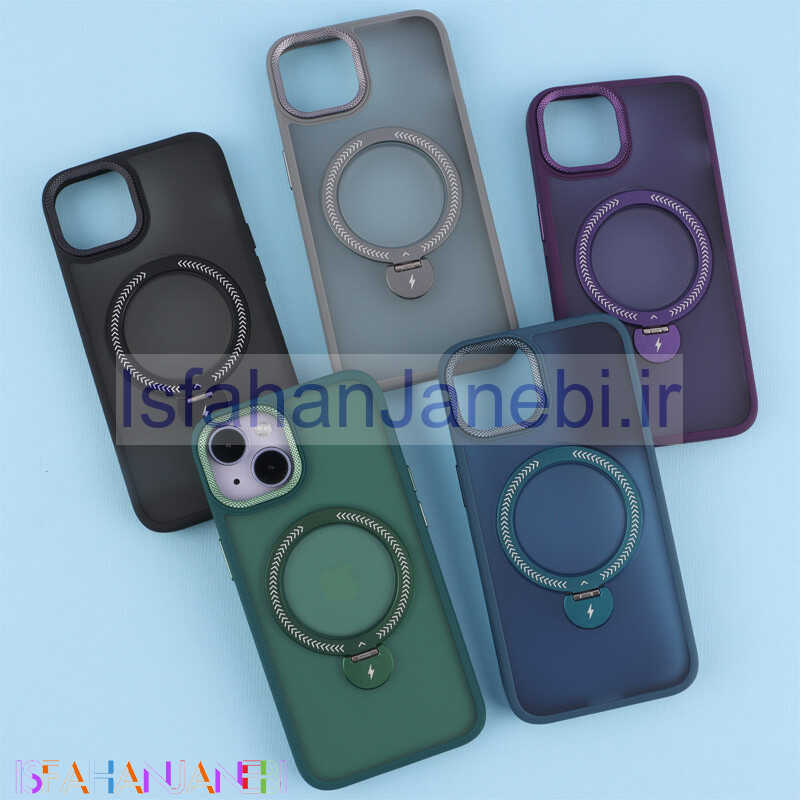 اصفهان جانبی-قاب PC مات مگ سیف استندشو آیفون 14 / 13
