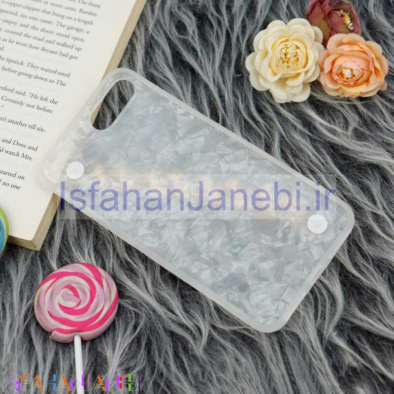 اصفهان جانبی-قاب ماربل هولدر دستی مرواریدی iPhone 7 Plus / 8 Plus