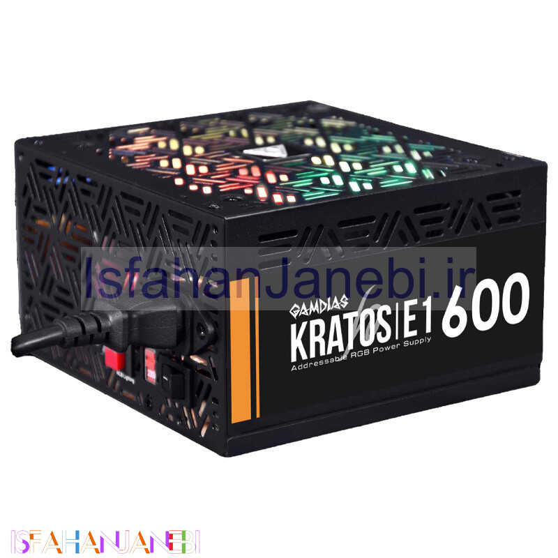 اصفهان جانبی-پاور گیم دیاس Gamdias KRATOS E1-600 ARGB 600W