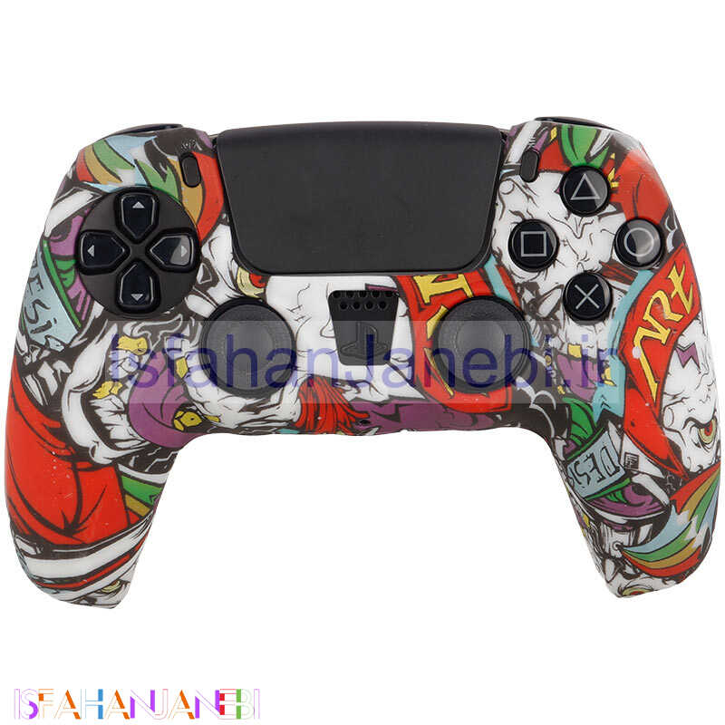 اصفهان جانبی-روکش دسته بازی PS5 طرح اسکلت زمینه مشکی کد 4