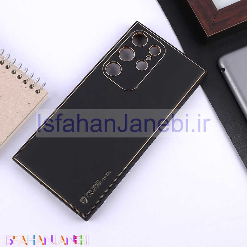 اصفهان جانبی-قاب چرمی My Case سامسونگ Galaxy S24 Ultra محافظ لنزدار دور رنگی