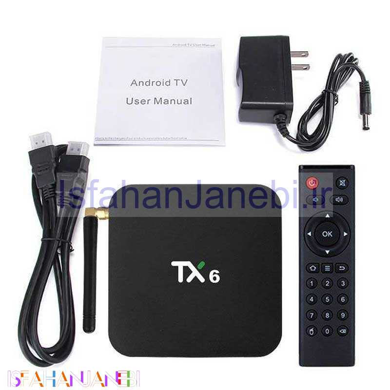 اصفهان جانبی-اندروید باکس TX6-A 32GB 4K + ریموت کنترل