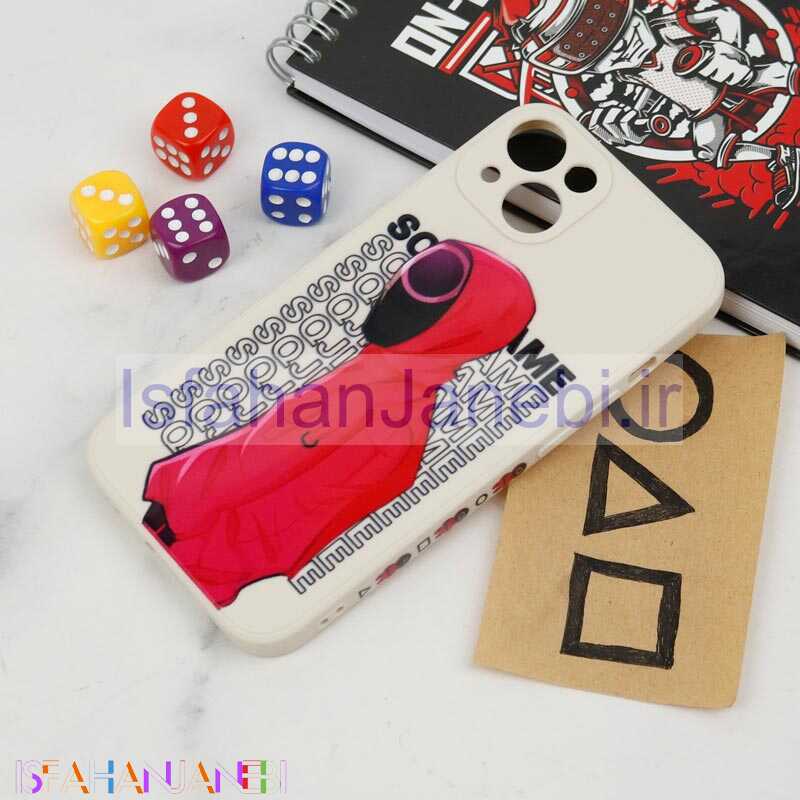 اصفهان جانبی-قاب سیلیکونی محافظ لنزدار طرح اسکویید گیم iPhone 13 کد 5