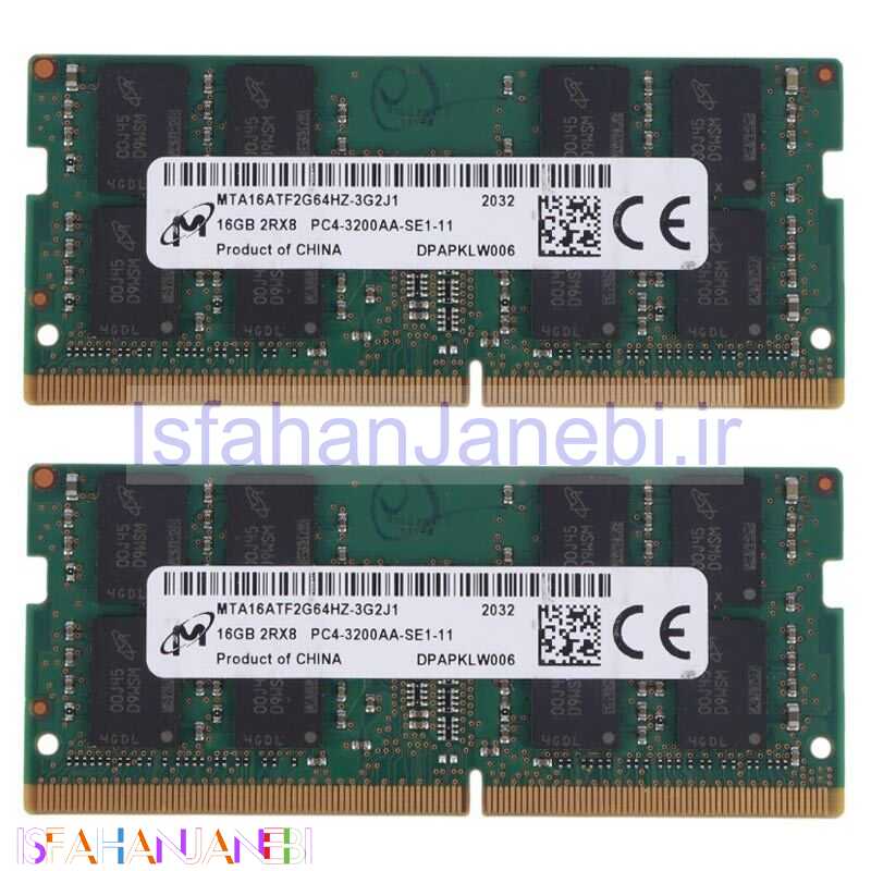 اصفهان جانبی-رم لپ تاپ Micron DDR4 16GB 3200MHz CL11
