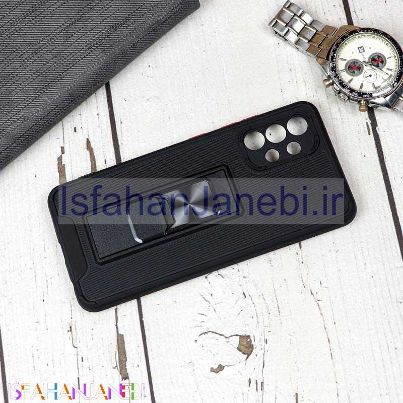 اصفهان جانبی-قاب محافظ لنزدار ضد ضربه هولدر کشویی مگنتی Samsung A32 4G مشکی