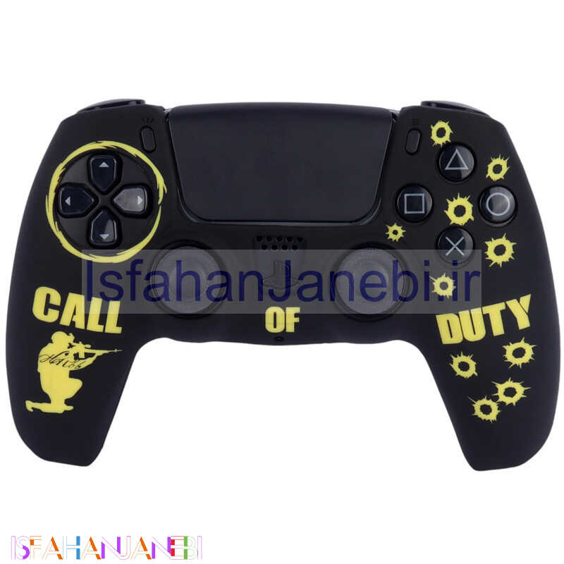 اصفهان جانبی-روکش دسته بازی PS5 طرح Call Of Duty زمینه مشکی زرد