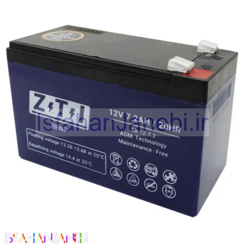 اصفهان جانبی-باتری 12 ولت Z.T.I 7200mAh