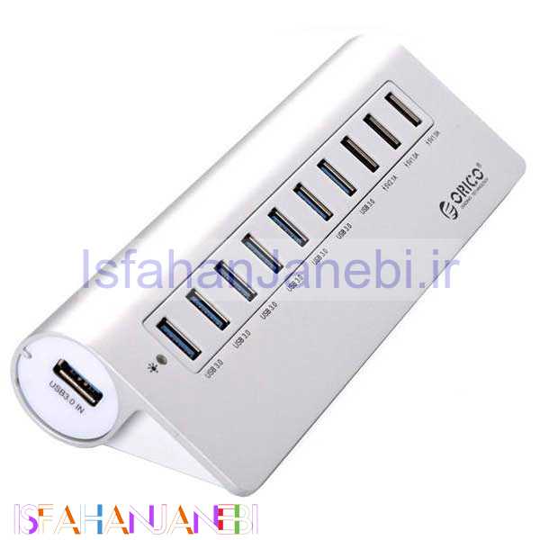 اصفهان جانبی-هاب اوریکو Orico M3H73P USB3.0 10Port + شارژر