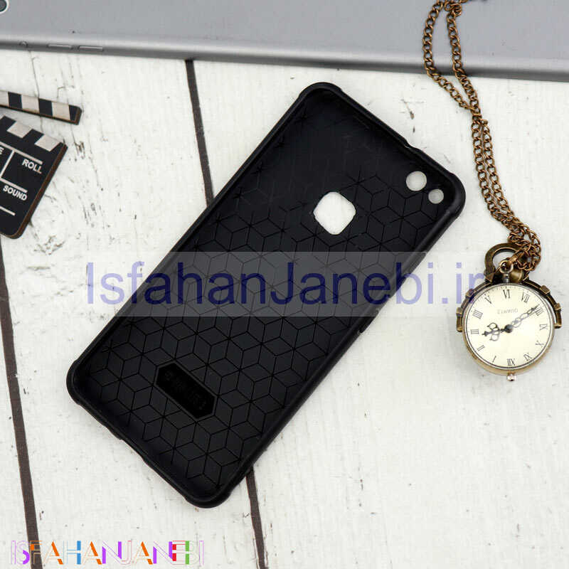 اصفهان جانبی-قاب چرمی محافظ لنزدار طرح گوزن Huawei P10 Lite قهوه ای