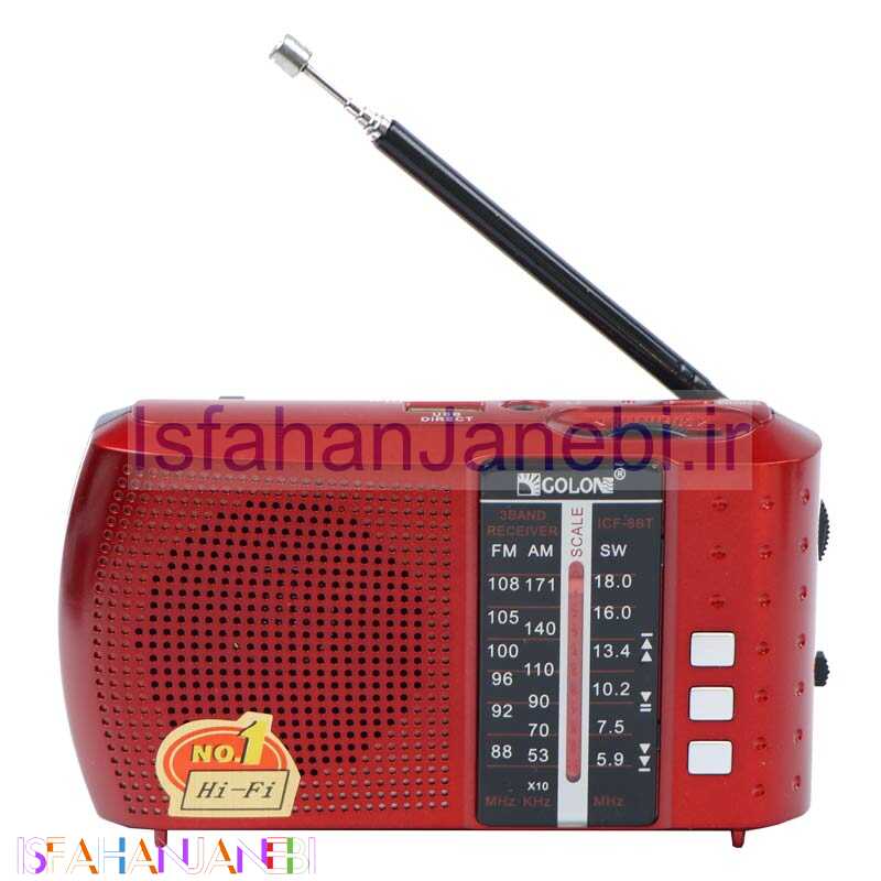 اصفهان جانبی-رادیو اسپیکر بلوتوثی رم و فلش خور Golon ICF-8BT