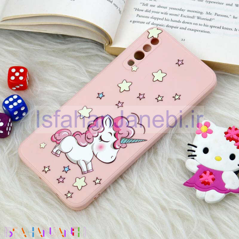 اصفهان جانبی-قاب سیلیکونی عروسکی محافظ لنزدار طرح یونیکورن 1 Samsung Galaxy A30s / A50s